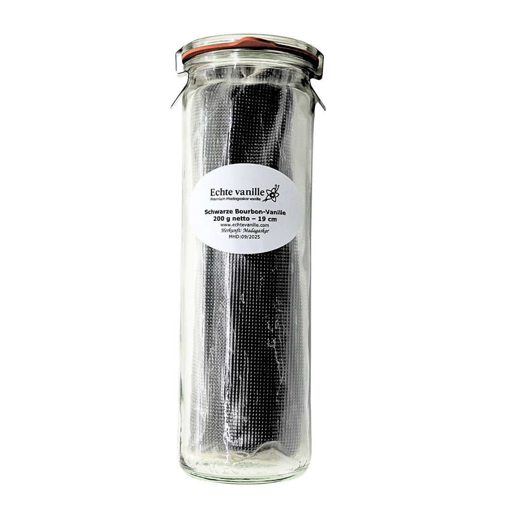 Echte Vanille® – Bourbon-Vanilleschoten – Röhrchen 200 g (40–50 Schoten)